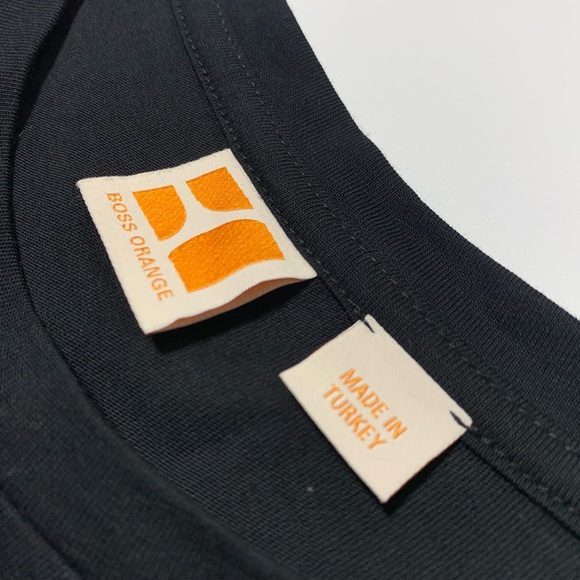 Hugo Boss Orange Black T Shirt Mens Size L - Picture 3 of 6